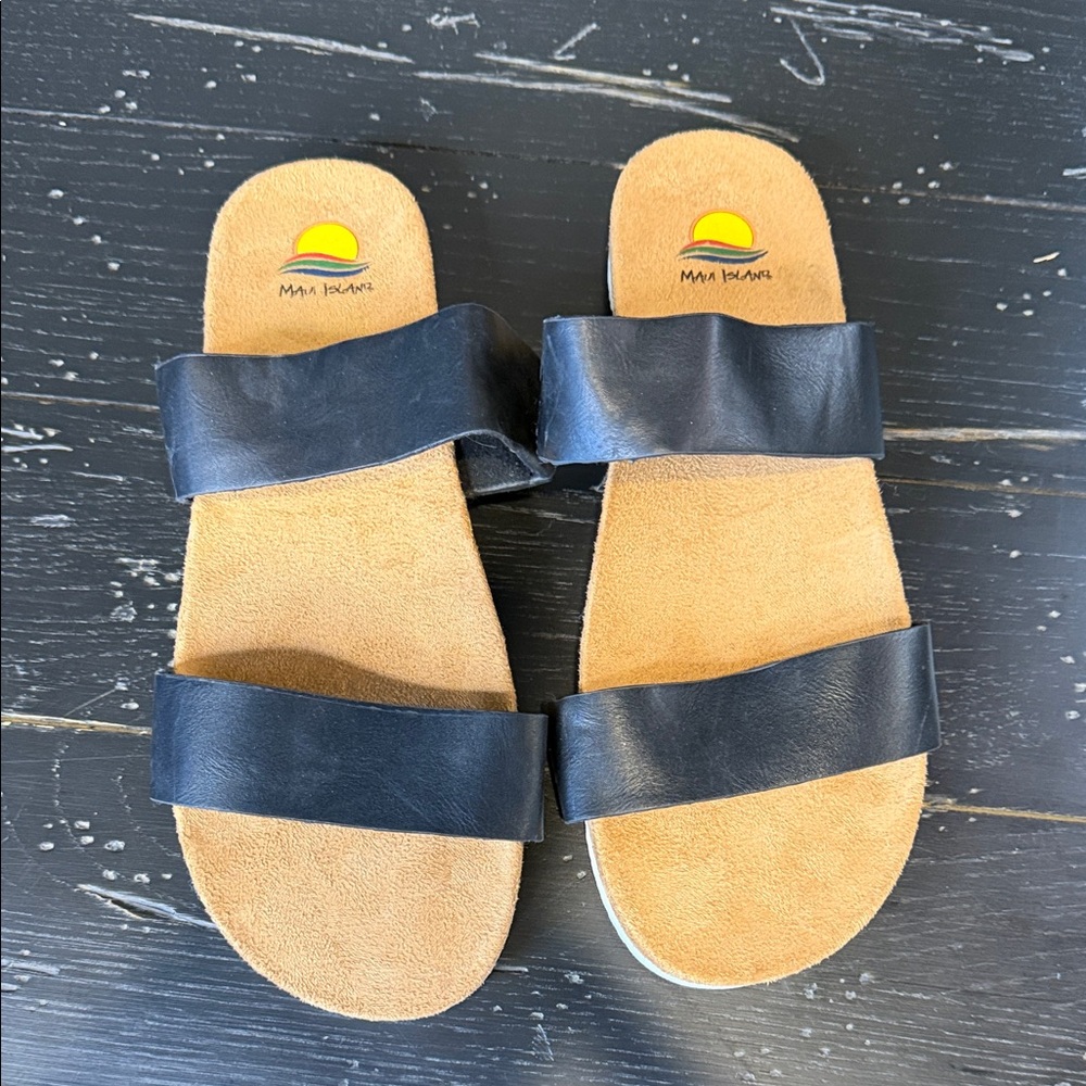 Maui Islands black Sandals for Women size 8